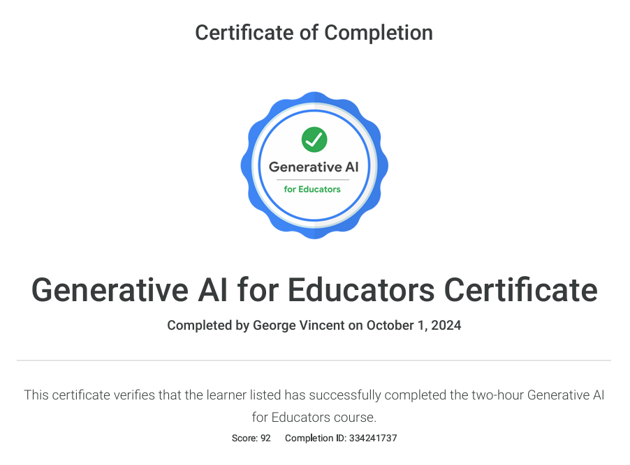 AI General Certificate