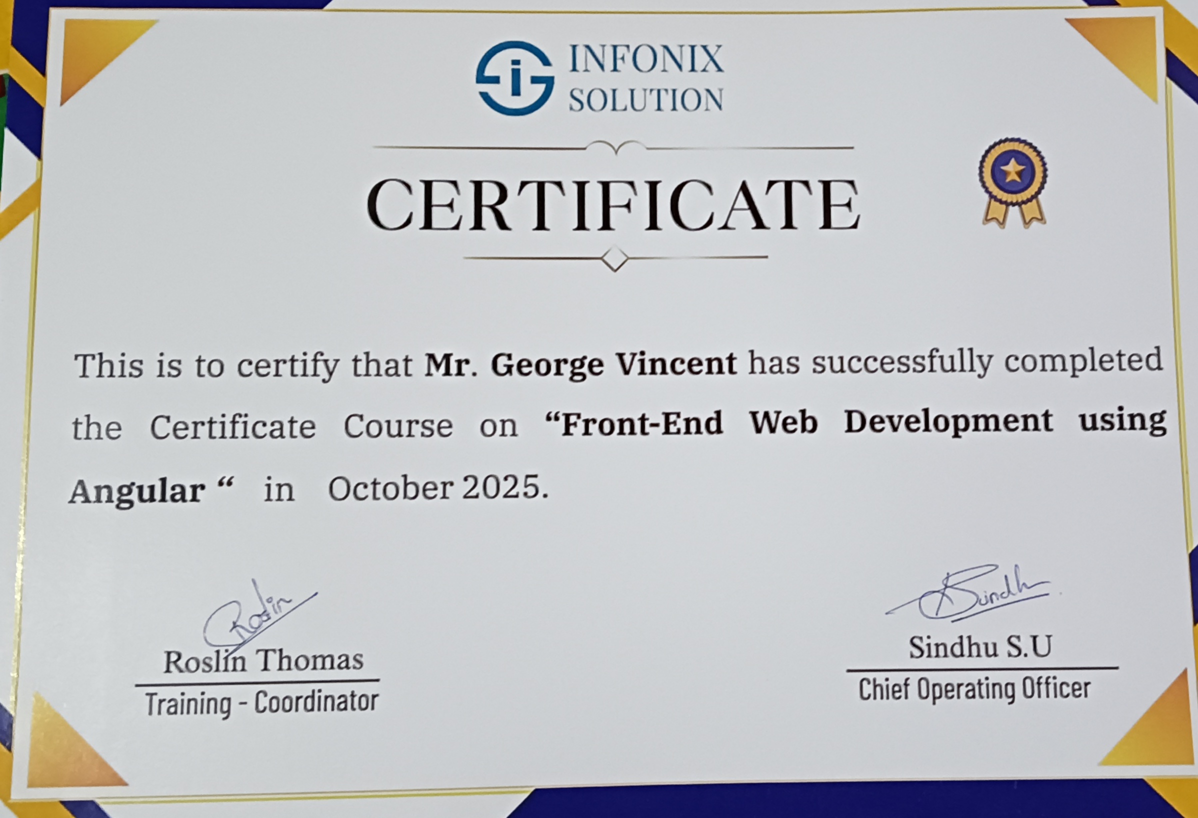 Software Certificate